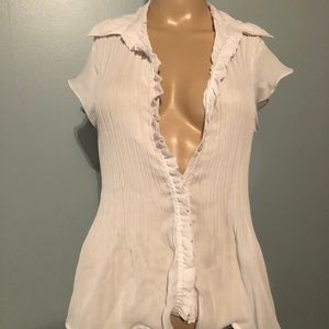 Gerorgiou Studio Women's Brown Medium Cotton Top